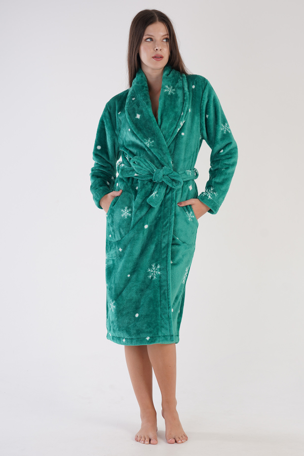 Woman Soft Bright Dressing Gown - 4